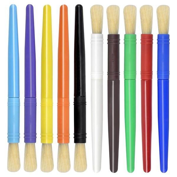 Ehuihuan 10-Piece Bristle Brush Set, Oil Paint Set, Hair Brush