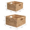 02 Pack Jumbo and Large, Storage Wicker Basket, Baskets for