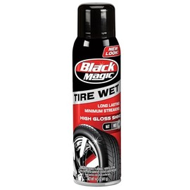 Black Magic BC23220 Tire Wet Spray, 14.5 Oz. - Weather and Rinse-Resistant Formula That Leaves Tires Looking Wet, Black and Glossy With Just One Spray