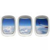 VWAQ Airplane Wing Stickers - Plane Window Clings Clouds Wall Decor
