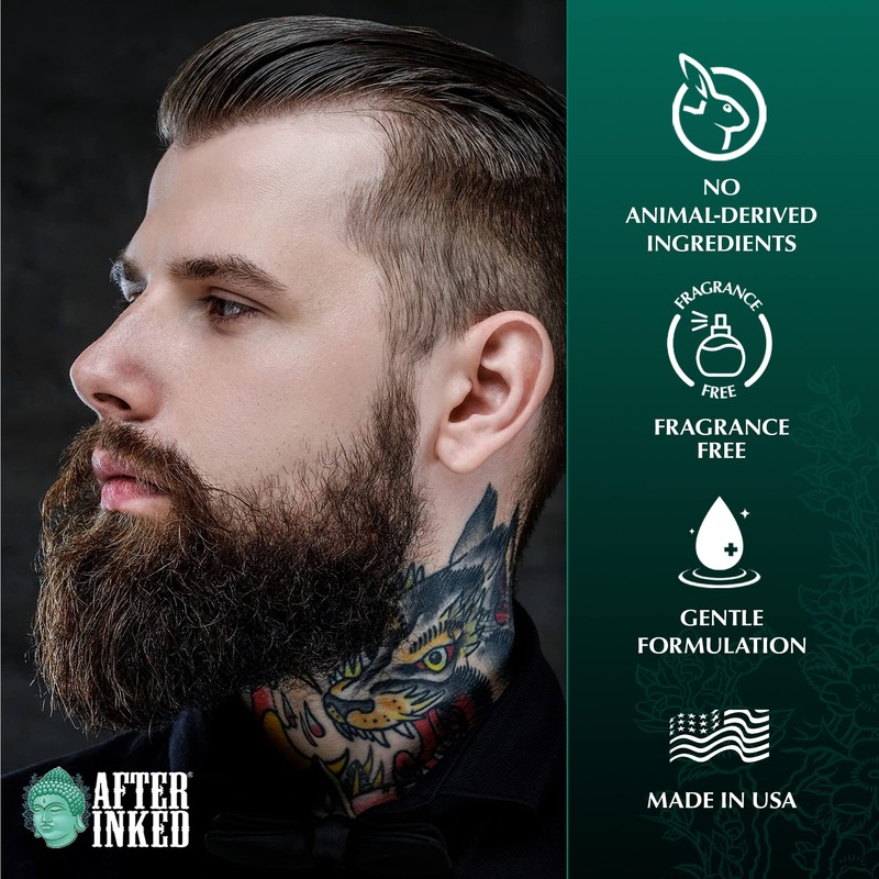 Vegan Tattoo Aftercare Lotion by After Inked. Best for new