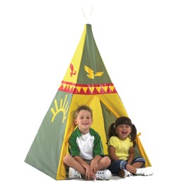 Parris Kids Pretend Play Hut Pop Up Eagle Sunrise Teepee Water Resistant Nylon