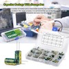 KSOPUERT 15 Value 225 Pieces 1uF-470uF Aluminium Capacitor Box Kit