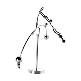 Dynamic Duo Decorative Figure with Neodymium Magnets - Stress Killer, Desk Toy & Perpetuum Mobile XXL Newton