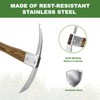 Haliaeetus Pick Axe, Stainless Steel Mattock with Sharp Pick and