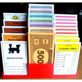 The Unbranded Monopoly Money Organizer, Storage, Title Deed Property Holder Clutter Free White