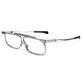 SlimFold Kanda (003) of Japan Folding Reading Glasses w/Case in Silver ; +2.50