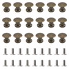 UFURMATE Mini Cabinet Knobs, 18PCS Zinc Alloy Single Hole Pull