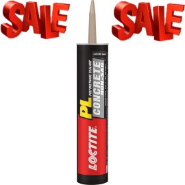 Loctite Pl Polyurethane Sealant Concrete Non-Sag, Gray 10 Fl Oz Cartridge