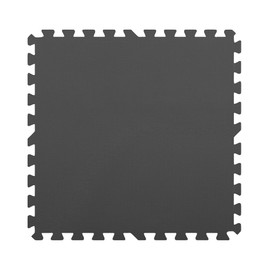 IncStores 1 Inch Thick Exercise Foam Flooring Tiles | High-Density Interlocking Foam Tiles for Portable Floor Protection in Your Home Gym, Playroom, and More | Grey, 12 Tiles