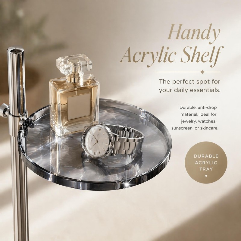 LOFIR Pool Outdoor Towel Rack, Heavy Duty Standing Towel Rack