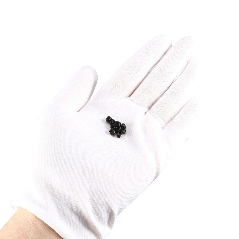 uxcell 50Pcs Black M4 x 4mm Alloy Steel Hex Socket