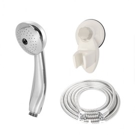 Metal hose B set among all-chrome shower heads 2m