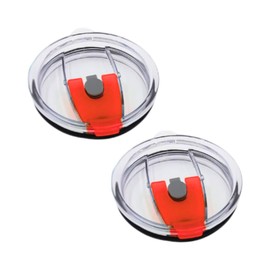 UNIVERSOENLÍNEA.COM | 2 Tapas Con Seguro Antiderramante Vaso Térmico Ozark Rtic 30 Oz - cobertura a prueba de derrames y resistentes a salpicaduras, tapa de plastico (Guindo)