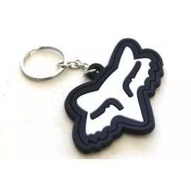 PCC Rubber Key Chain Key Chain Ring White Dirt Bike Motorcycle ATV QUAD I KC08