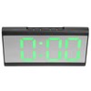 Alarm Clock LED Digital Display Mirror USB Charging Desktop Clock