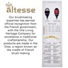 Alteste hairbrush with pure wild boar bristles, 13-row, black