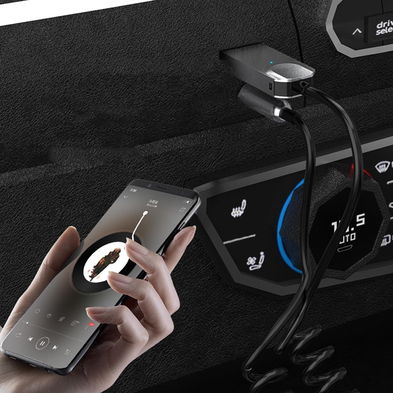 Bluetooth Aux Adapter Cable HiFi Stereo Support Hands Free Calls
