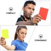 Kisangel 3sets Referee Cards for Soccer Small Standard Size Set