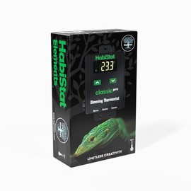 Habistat Classic Pro Dimming Vivarium Thermostat, Black 450 Watts. Indoor Terrarium Accessories Reptile Thermostat Temperature Controller For Pet Snake, Gecko, Bearded Dragon, Tortoise And Tree Frog