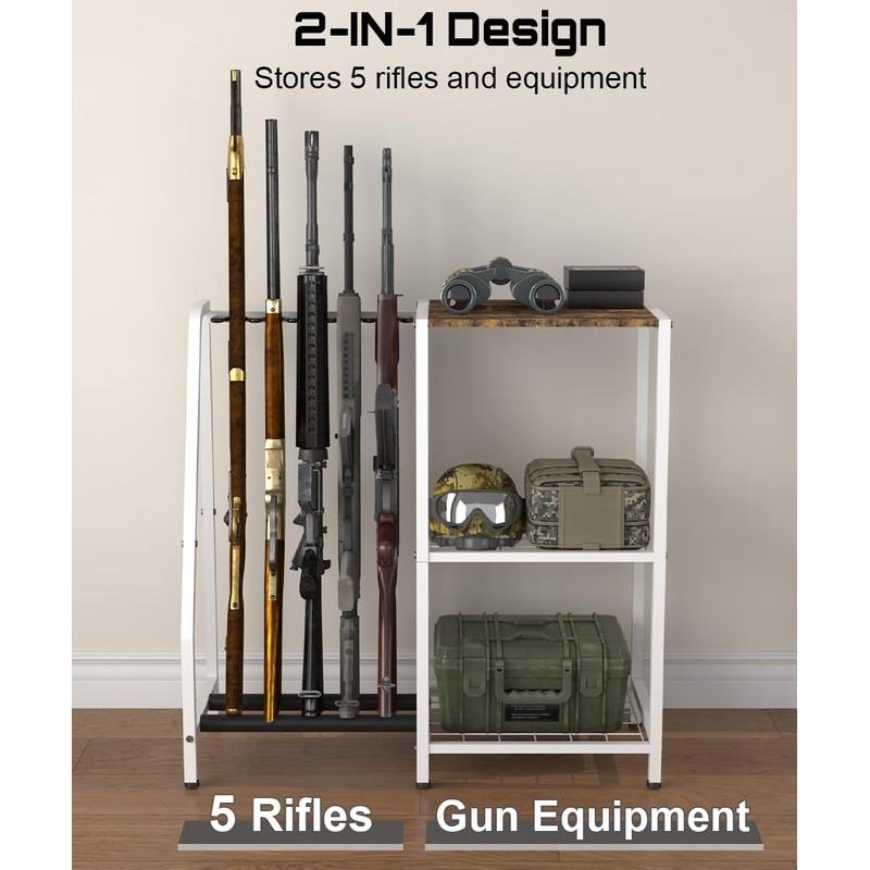 Mondazie Single-Side Gun Rack Stand, Vertical Rifle Display Holder with