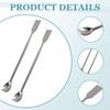 2 Pcs Lab Spatulas- 304 Stainless Steel Double-Ended Sampling Spoon
