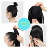 Drawstring Ponytail, 12 Inch, Salt n Pepper, Clip Fake Wig