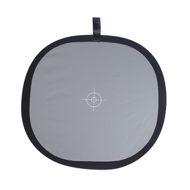 Andoer - Tarjeta reflectora de Referencia Plegable de 60 cm / 24 Pulgadas Gris/Blanco Balance 18% Gris Gris con Bolsa de Transporte