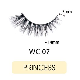 CATTITUDE 3D LASHES Princess Wild Cat False Eyelashes, Lightweight & Reusable, Cruelty-Free