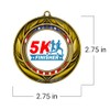 All Quality 5K Finisher Wreath Design Medal - (1 Pack)