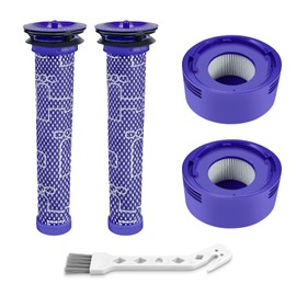Vacuum Filter Replacement Kit for V7, V8 Animal and V8 Absolute Cordless, 2 Pre Filter, 2 Post Filter, Replaces Part # 965661-01 & 967478-01