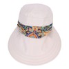 Convertible Sun Hat with Neck Protector Scarf Removable Top Wide