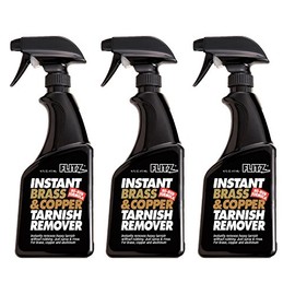 Flitz BC 01806-3A-3PK Instant Brass and Copper Tarnish Remover, 16 oz. Spray Bottle, 3-Pack