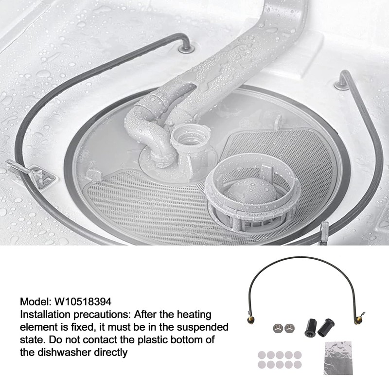 Sevender W10518394 Dishwasher Heating Element Replacement for Whirlpool, Replaces 977737,8194250,8563007,8572861,AP5690151,W10134009