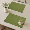 6 PC Quilted Placemats, 18"X13"Extra Large Cotton Placemats Set of