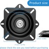 7inch Heavy-Duty Bar Stool Rotating Base Replacement, 360 ° Square