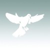 Dove Sticker - Decal - Die Cut - Love Peace