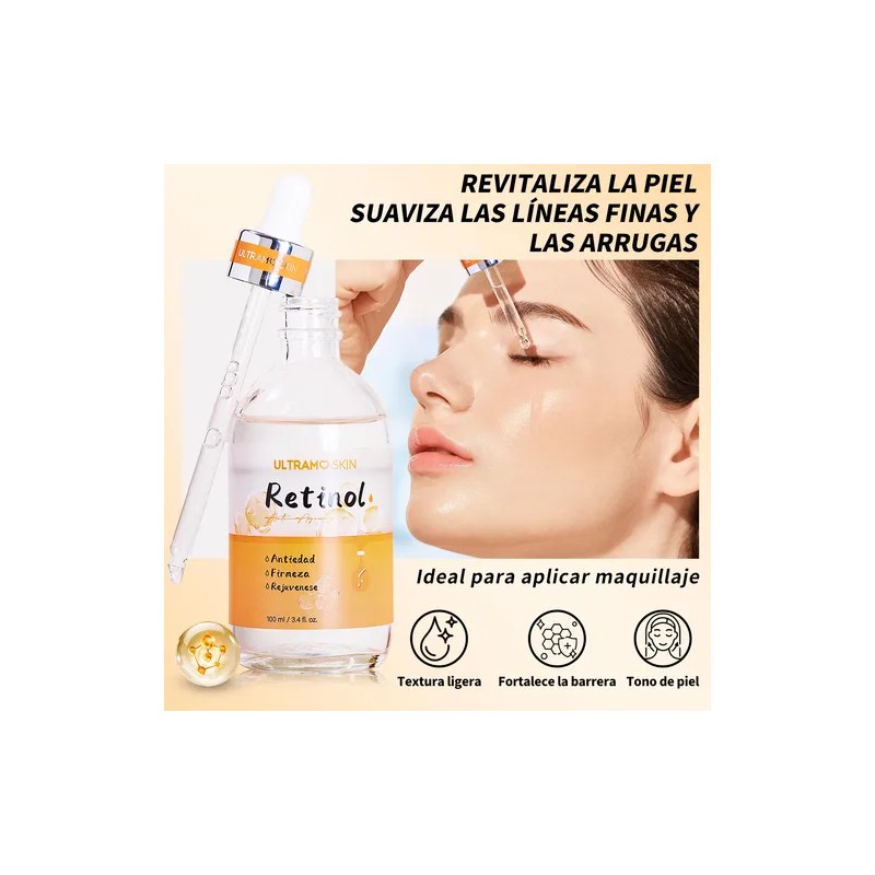 Srum Premaquillaje Retinol 100ml Ultramo Para DaNoche Antiageing Todo Tipo