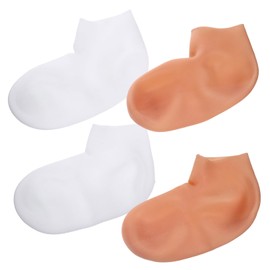 NOLITOY Moisturizing Socks for Dry Cracked Feet Exfoliating Foot Gloves Men's Socks 2 Pairs