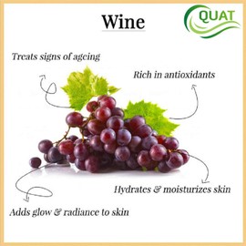 Quat Wine Night Face Gel for Glowing Skin,Oily Skin,Women,Men (100gm)