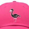 DALIX Black Flamingo Womens Dad Hat Baseball Cap Embroidered in