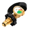 Solimeta Universal Fit POL Propane Tank Adapter with Gauge Converts