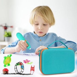 Case for 3Doodler Start+ Essentials (2023,2024) 3D Pen Set for Boy & Girls, Art Activity Set Storage for Educational STEM, Carrying Case for 3D Printing Filament Refill and USB Cable (Box Only)