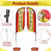 Newwiee 4 Sets Open Feather Flag Pole Kit, 7.2 Ft