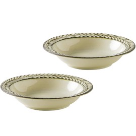 Minoru Pottery Mino Ware Gran 150 Bowl, White, Set of 2