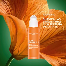 YVES ROCHER - Sérum Facial Intensificador de Glow, Glow Energie con Capuchina Naranja + Vitamina C, Corrige Lineas de Expresión y Primeras Arrugas, Para todo tipo de piel, Fórmula Vegana, 30 ml