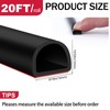 Xbaiyanr 20FT Silicone Weather Stripping Door Seal,Self Adhesive Door Weather