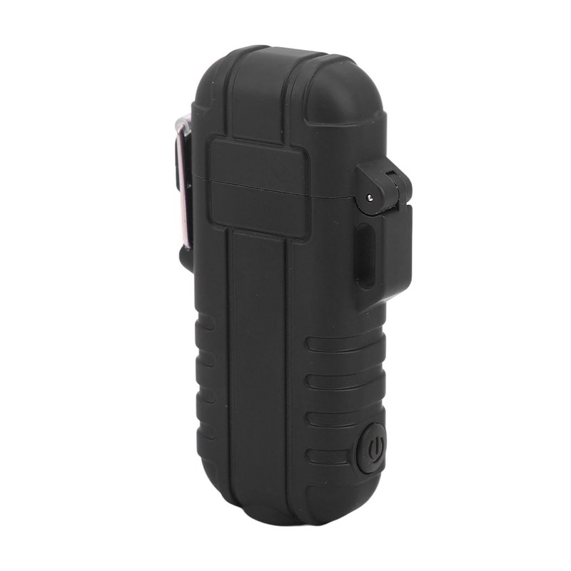 Outdoor Double Arc Electric Lighter Portable Waterproof Flashlight Lighter Charging