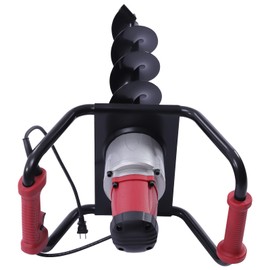 110V Post Hole Digger Electric 1500W Digging Dril Electric Post Hole Digger Electric Auger Digging Dril Post Hole Digger Extension Rod for Farm Garden Plant