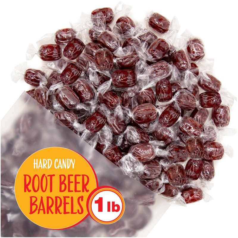 Root Beer Barrels Hard Candy | 1-Pound Bag, About 75